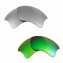 HKUCO Titanium+Emerald Green Polarized Replacement Lenses for Oakley Flak Jacket XLJ Sunglasses